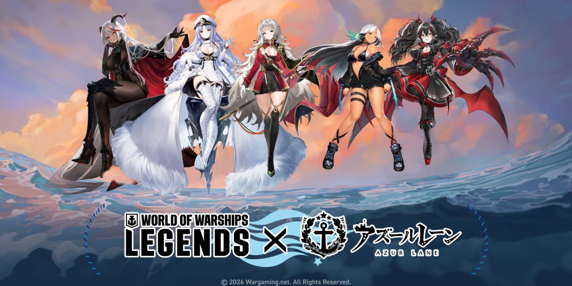 Atualização de “World of Warships: Legends” traz crossover com “Azur Lane”