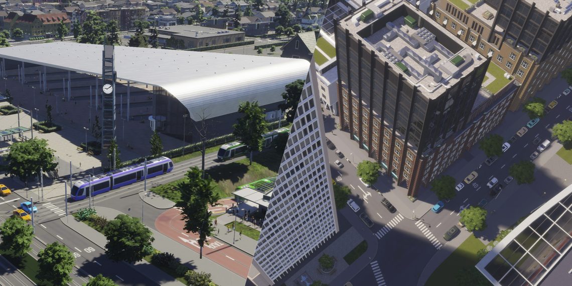 “Cities: Skylines 2” recebe pacote de escritórios e transporte público
