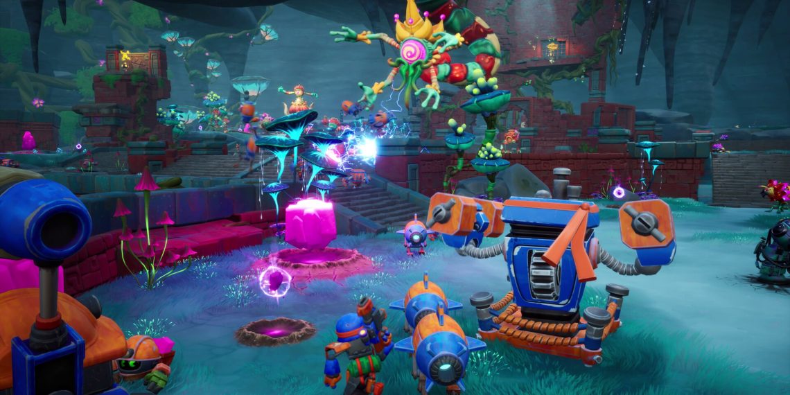 Híbrido de RTS e ação “Chip ‘n Clawz vs. The Brainioids” ganha DLC “Going Underground”