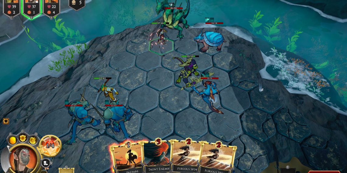 “Heroes of Magic and Steel” sai no fim do mês unindo deckbuilding e combate em hexágonos.