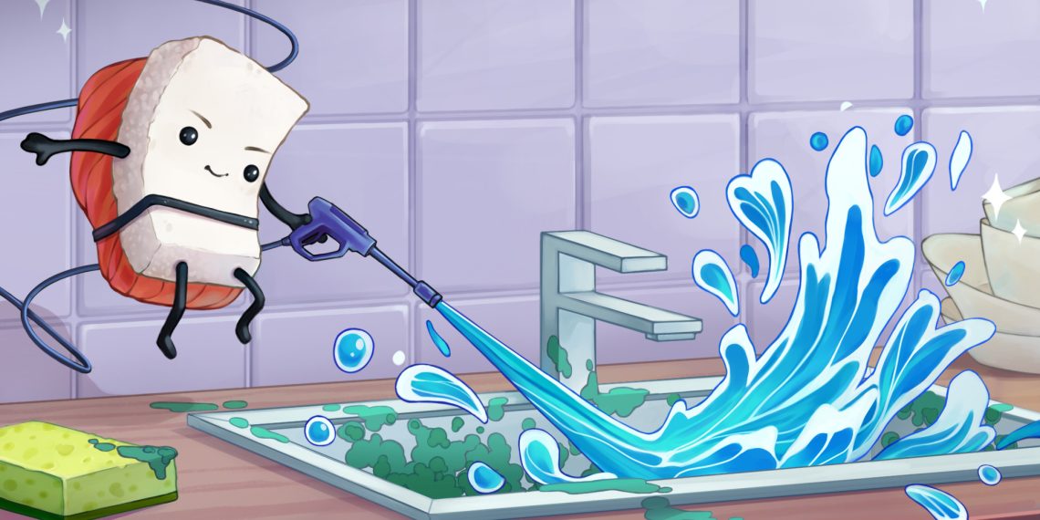 Carismático jogo de limpeza “Moldwasher” chega no Steam