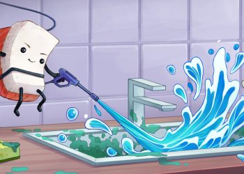 Carismático jogo de limpeza “Moldwasher” chega no Steam