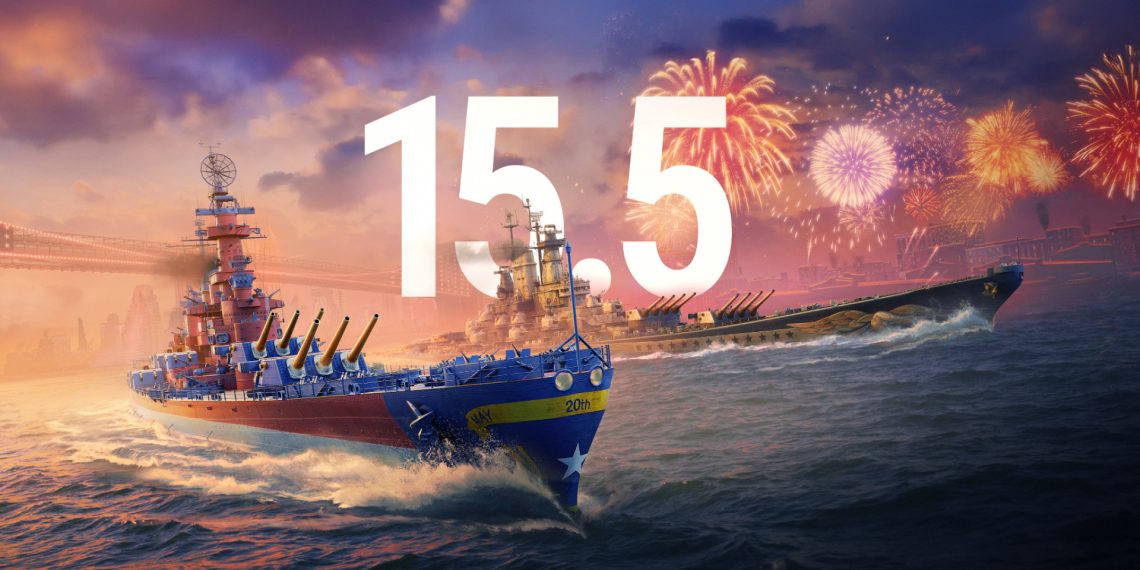 Versão 15.5 de “World of Warships” traz novo porto, adesivos e melhorias visuais