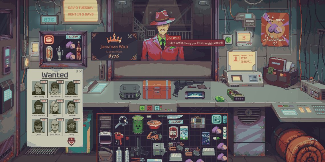 “Probably Stolen”, simulador de “lojista” Cyberpunk, sai este ano